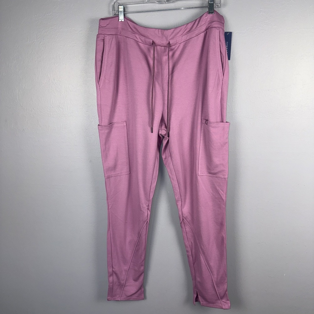 NWT Jaanuu J95154P Cargo Scrub Pants Women's XL Pink Purple Stretch